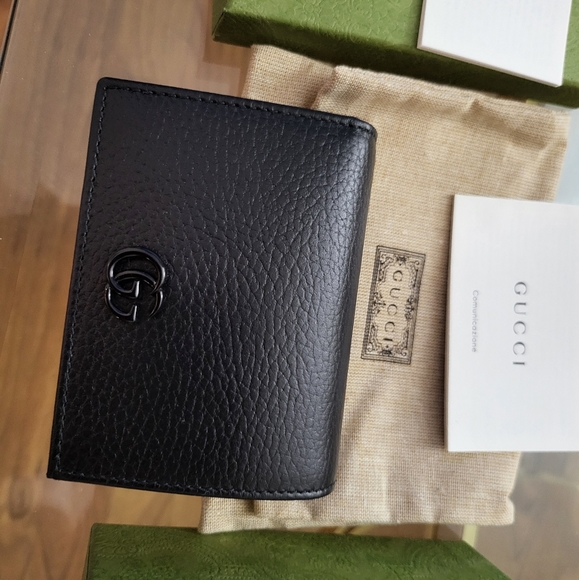 Authentic Gucci Leather Card Case Wallet - Picture 2 of 7